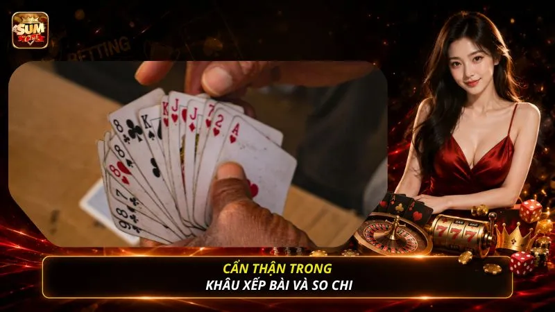 Cẩn thận trong khâu xếp bài và so chi